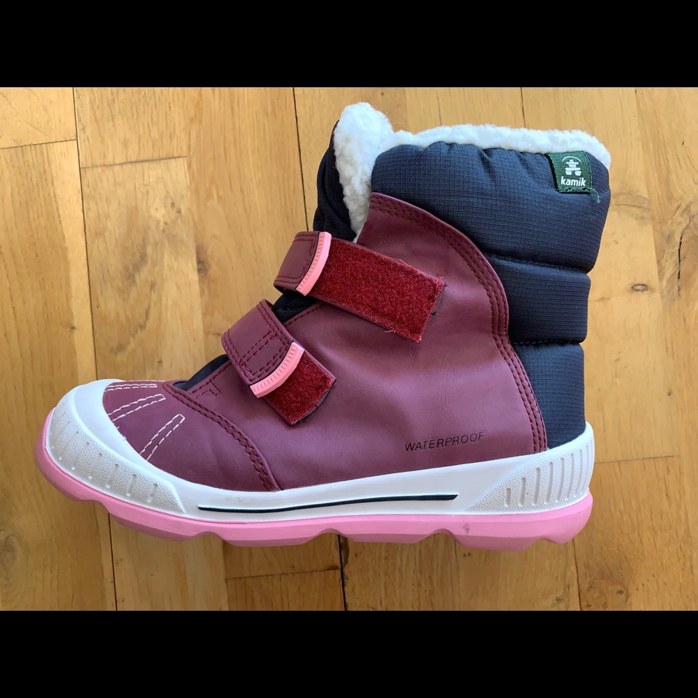 Kamik Parker 2 Waterproof Snow Boots Insulated Big Girl Youth Size 4